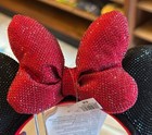 New    2026 Disney Parks Black Bedazzled Minnie Mickey Mouse Ears Headband  