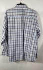 Ariat Men s Pro Series Blue White Plaid Long Sleeve Western Shirt Sz Xl