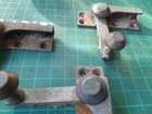 3 X Victorian Brass Sash Window Latch Lock Catch Old Handle Antique  No Keepers 