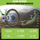 Bafang 48v1000w Rear Hub Motor Electric Bike Conversion Kit For 20  26  Fat Tire