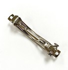 6 Vintage Stamped  made In Taiwan  Silver 3 Inch French Hair Clip Barrettes 1238