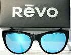 New Revo Barclay Shiny Black Polarized Blue Water Lens Sunglass 1037 01 Bl