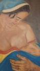 Madonna With Child  Vintage Oil  Sign Cimera 50  Off Listed Price Sale  Freeship
