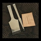 Leather Craft Olive Shape Pricking Irons Stitching Lacing Punch Chisel Tool Bg3