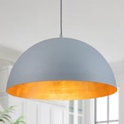 19 86  Modern Gray-blue Large Dome Pendant Light Fixture For Kitchen Island 