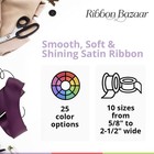 Wired Double Faced Satin Ribbon Red 21 2 Inch X 25yd Spool Gift Wrapping