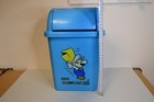 Vtg 90s Super Mario World Trash Can Rare Nintendo Japan     Light Blue