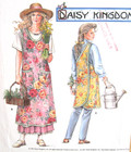 Simplicity 7481 Daisy Kingdom Back Wrap Apron Misses  S-xl  10-24  Pattern Uncut