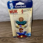 Vintage Gerber Nuk Orthodontic Latex Pacifiers Size 2 Nos New Other