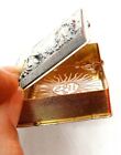 Our Lady Of Lourdes Silver-plated Bible-shaped Rosary Box pill Box Made In Italy