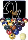 Billiard Balls Set Pool Table Balls Marble-swirl Style 16 Ball Set