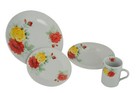 16 Piece Floral Dinnerware Set Service For 4