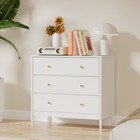 3 Drawer Dresser Chest Modern Wood Storage Cabinet For Bedroom Furniture