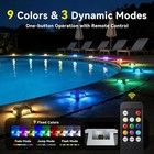 Solar Driveway Light 9 Colors Outdoor Marine Dock Deck Pathway Step Warning Lamp