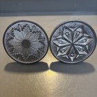 Lot Of 2 Nordicware Heirloom Snowflake Starry Night Cookie Stamps Aluminum Wood