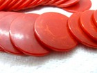 Mint Marbled Catalin Bakelite Poker Chips - Tested 1 5    - 100pc Set Red grn yell