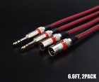 Xlr Male To 1 4  Trs Cable Balanced - 6 6ft Quarter Inch Stereo To Xlr Microp   