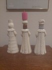 Home Decor - Set Of Three Vintage Wise Kings Candle Holders 10 