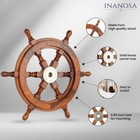 Vintage Sea Lover Steering Wheel Wall Boat Decor Nautical Wooden Pirate 24  ship
