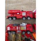 Fire Rescue Toy Play Set Fire Trucks Training Tower Firefighter Figures