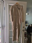 Rrl Beige Cotton Canvas Military Coveralls Jumpsuit Full Zip Collared Rrl-381b