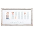  My First Year Picture Frame  Baby s First Rustic Rectangle First Year Frame