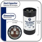 Appli Parts Con-108-110 Motor Start Capacitor 108-130 Mfd Uf  110-125 Vac  Unive