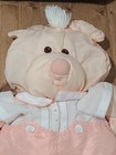 Fisher Price Vintage 1986 Puffalump Peach Bear Cub  8006 W  Outfit 17 