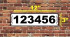 House Address Sign Aluminum 3  X 12  Custom Personalized Home Number Plaque