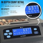 Nadex S540 Pro  Coin Counter Sorter   Wrapper  Sorts Up To 300 Coins Per Minute