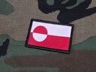 Greenland Flag Hook And Loop Nato  Morale Patch 2x3