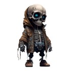 Halloween Skull Figurines Skeleton Doll Statue Crafts Desk Ornaments Home Decor