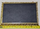 Farmhouse Vanity Mirror Gold Filigree Ormolu Dresser Perfume Tray Cottage Core