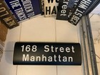 Ny Nyc Subway Roll Sign 168th Street Manhattan 1969 Nycta Urban Transit Art R16