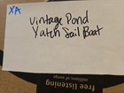 Xa Vintage Pond Yatch Sail Boat Wood   Metal Model See Details  Us Seller 