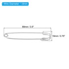 Safety Pins 3 5 Inch Large Metal Sewing Pins Silver Tone 50pcs