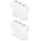 Hanes Men s White Crewneck Undershirts  6-pack Cotton Tagless T-shirts  Size M