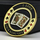 10pcs Poker Card Guard Challenge Coin Casino Poker Protector Collectible Medal