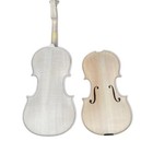 Unfinished Violin 4 4 White Violin Flame Maple Back Unglued Violin Top Hand Made