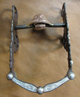 E Garcia Silver Bit Texas Star   Spots Salinas  Mouth Brown Finish