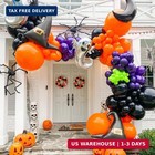 Halloween Party Balloons  50pcs 12inch Green Purple Orange Black Balloons