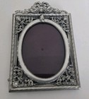 Vintage Elias Artmetal Pewter   Sterling Picture Frame Ornate Rare -170 Gr L1