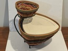 Longaberger Wrought Iron Tray Stand Tiered  2-basket Compatible