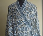 Block Print Japanese Kimono 100  Cotton Dress 100  Tarrif Free   0  Charge Km-36