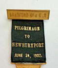 1902 Knights Templar Bradford Commandery  4  Pilgramage  To Newburyport Ma Medal
