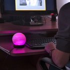 Apexglobal  Usb Himalayan Salt Lamp  Globe Shaped  Color Changing  Decore Desk