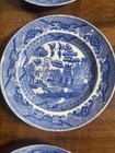 Vtg 6 Piece Blue Willow Childs Mini Tea Set Plates 4 25    Made In Japan