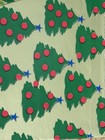 Christmas Wrapping Paper 3 Flat Sheets Vintage Traditional   Santa Gold