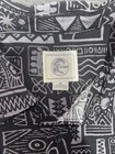 Mens Sz m O   neill  Black And Grey Collared Button Up Short Sleeve Shirt Nwt