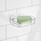 Bpa-plastic Suction Bar Soap Dish - 5 25  X 4  X 2   Clear 19600